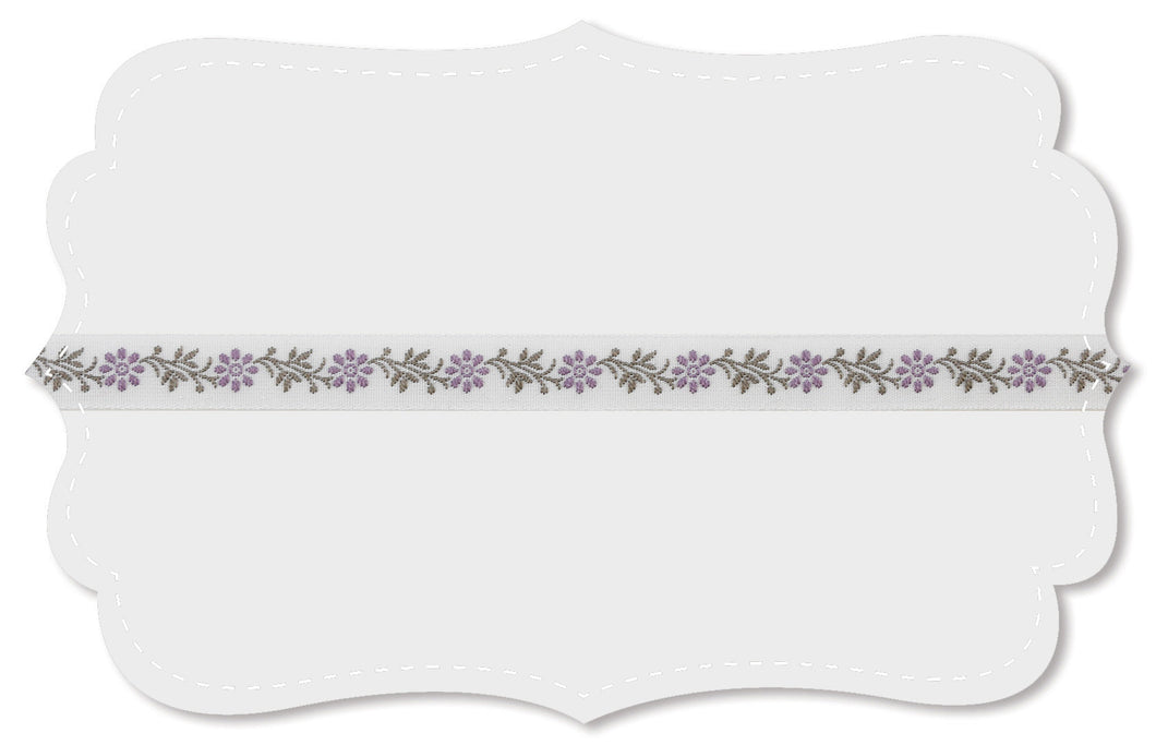 Kafka Ribbon - Flower Vine Lavender