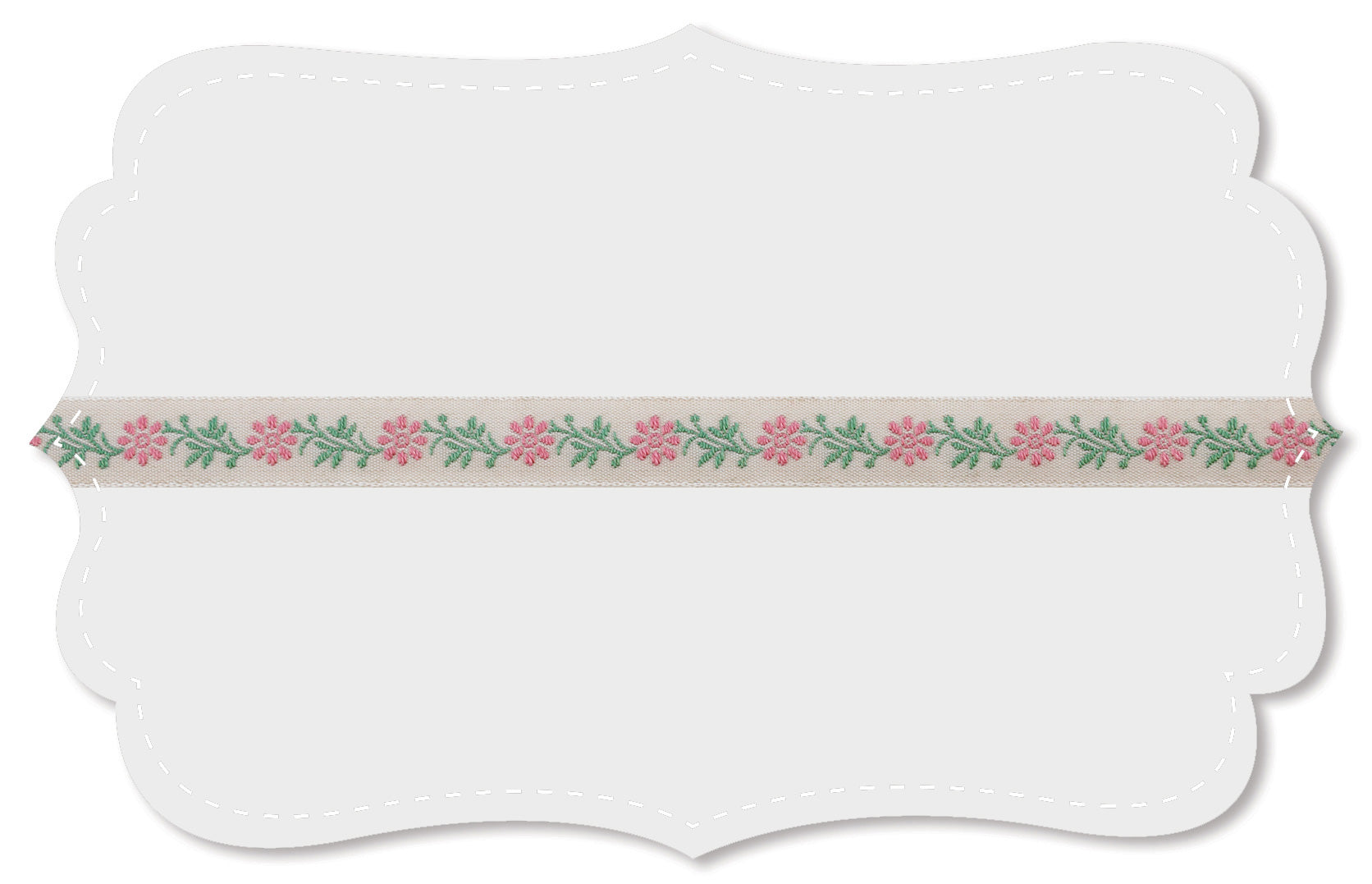 Kafka Ribbon - Flower Vine Pink