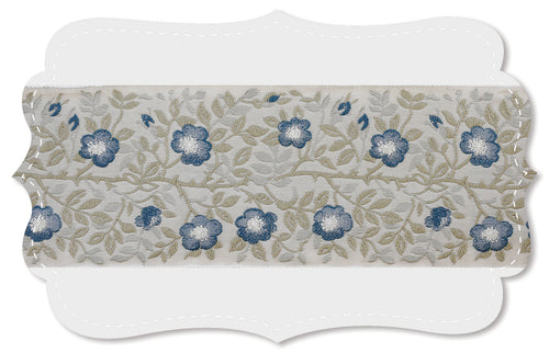 Kafka Ribbon - Hedge Rose Grey Blue