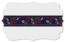 Load image into Gallery viewer, Kafka Ribbon - Cherries Denim and Red
