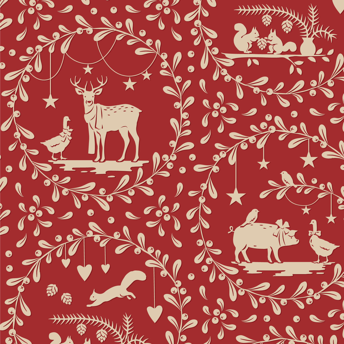 **Pre-Order Merry Little Christmas - Paper Scenes in Burgundy