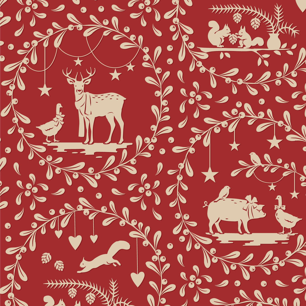 **Pre-Order Merry Little Christmas - Paper Scenes in Burgundy