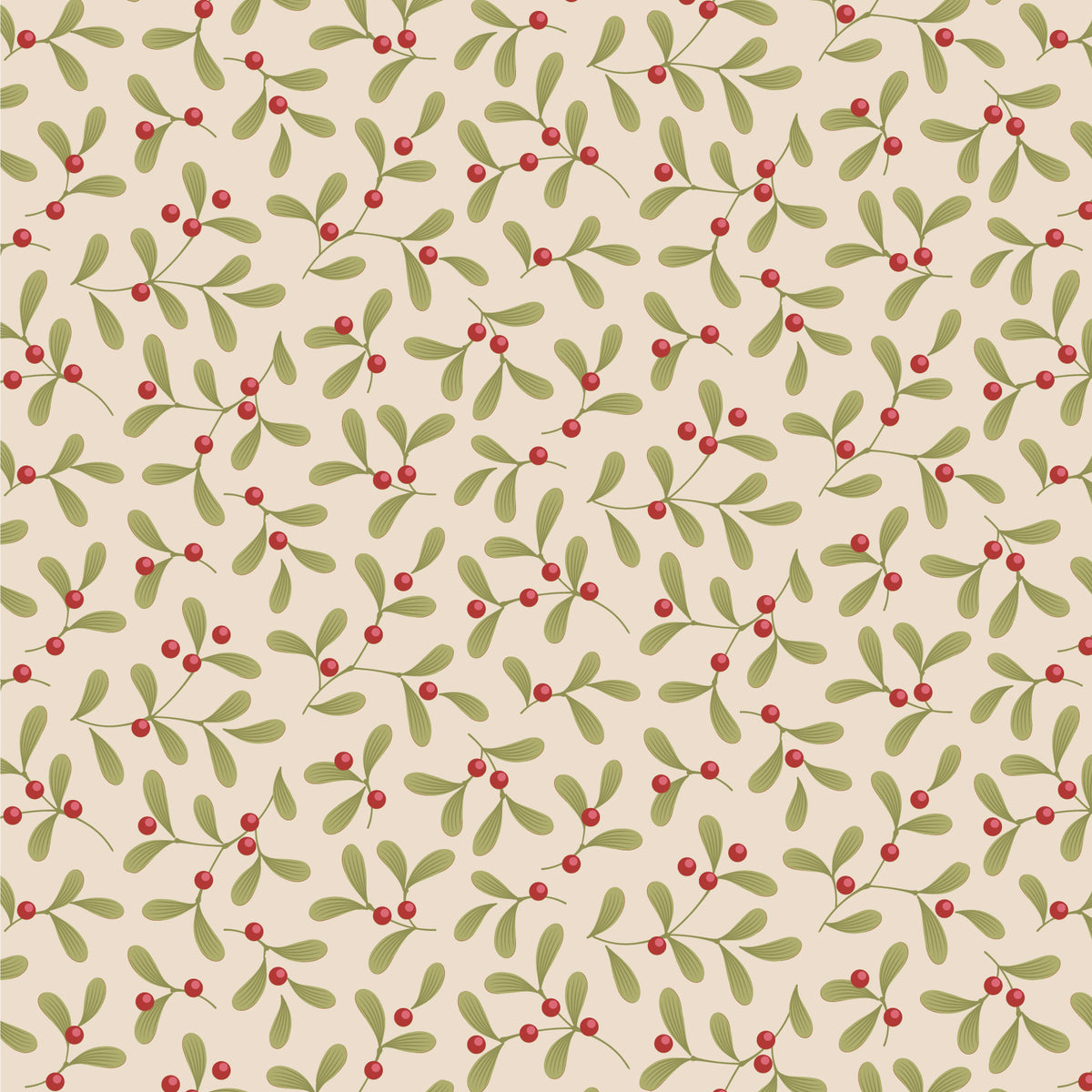 **Pre-Order Merry Little Christmas - Mistletoe in Cream