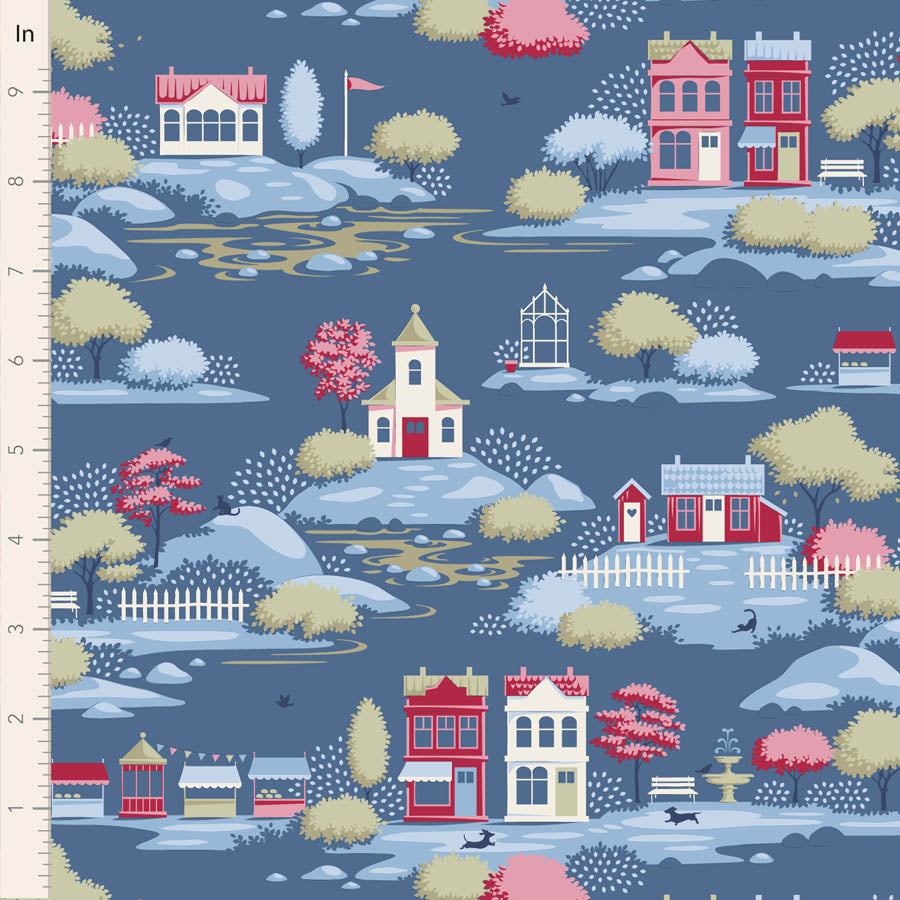 Village Life - Village in Blue