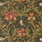 Morris Muse - Iris Florals Birds in Ebony