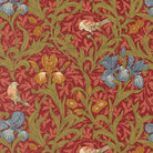Morris Muse - Iris Florals Birds in Russet