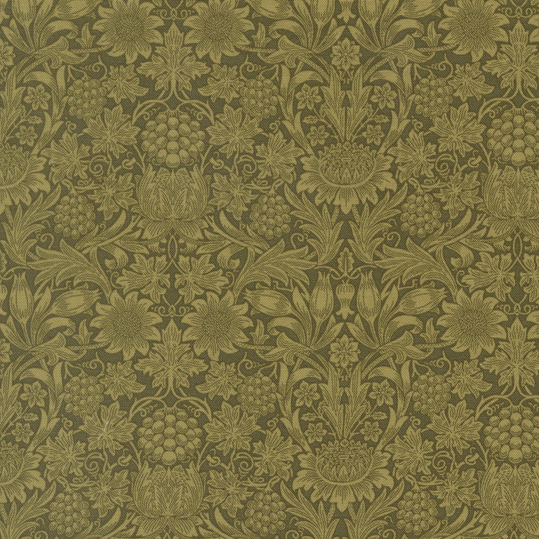 Morris Muse - Sunflower Damask in Sage