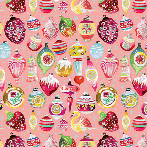 Magical Season - Vintage Ornaments in Peach Jam / Multi