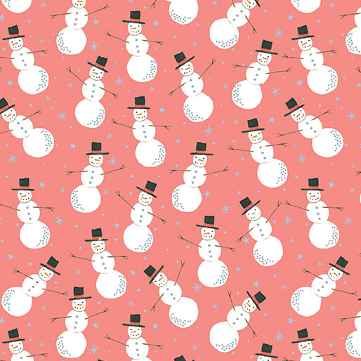 Magical Season - Merry Snowman in Medium Peach Jam