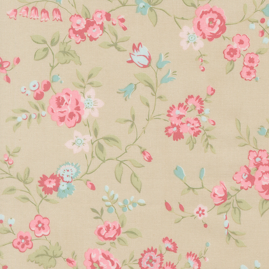 Abide - Main Floral in Stone