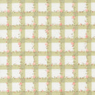 Abide - Floral Gingham in Light Green