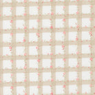 Abide - Floral Gingham in Stone