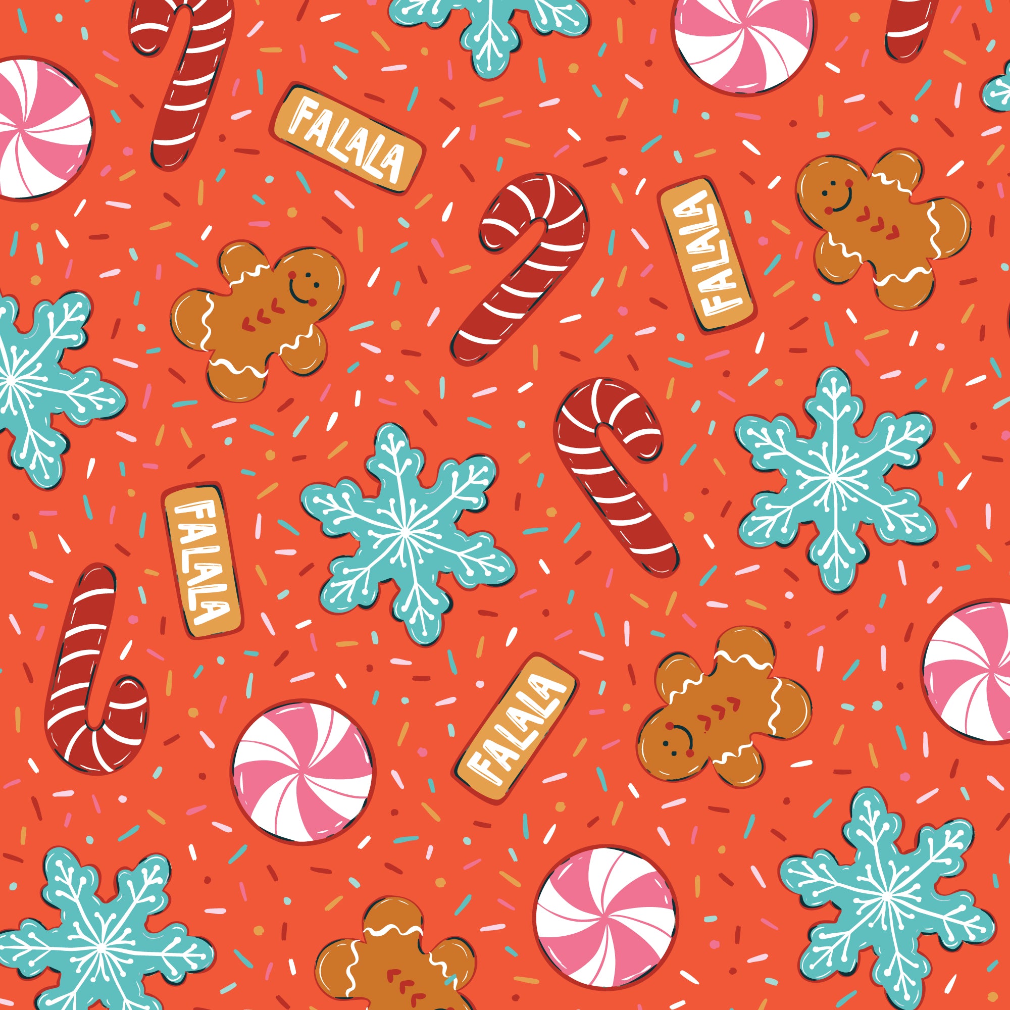 Jolly Tidings - Cookies Chaos in Red