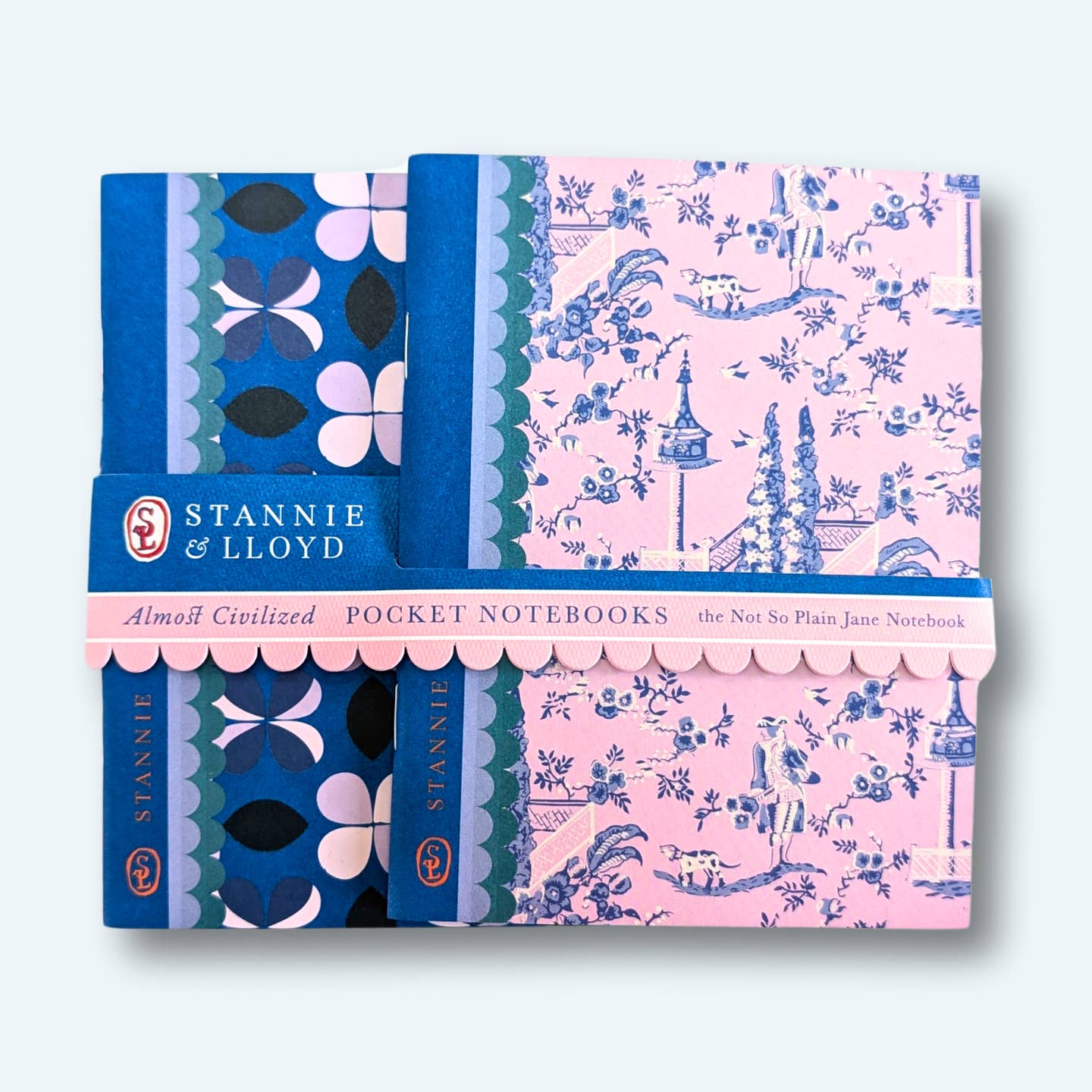 Stannie & Lloyd - Pocket Notebook Duo in Modern Toile