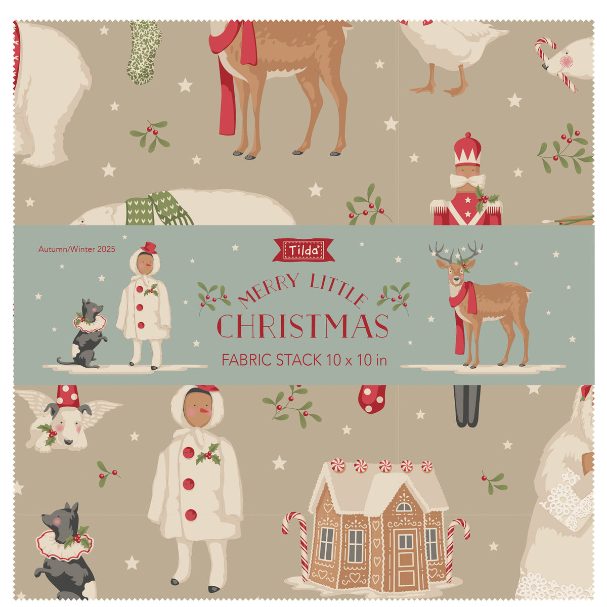 **Pre-Order Merry Little Christmas 10 inch Fabric Stack