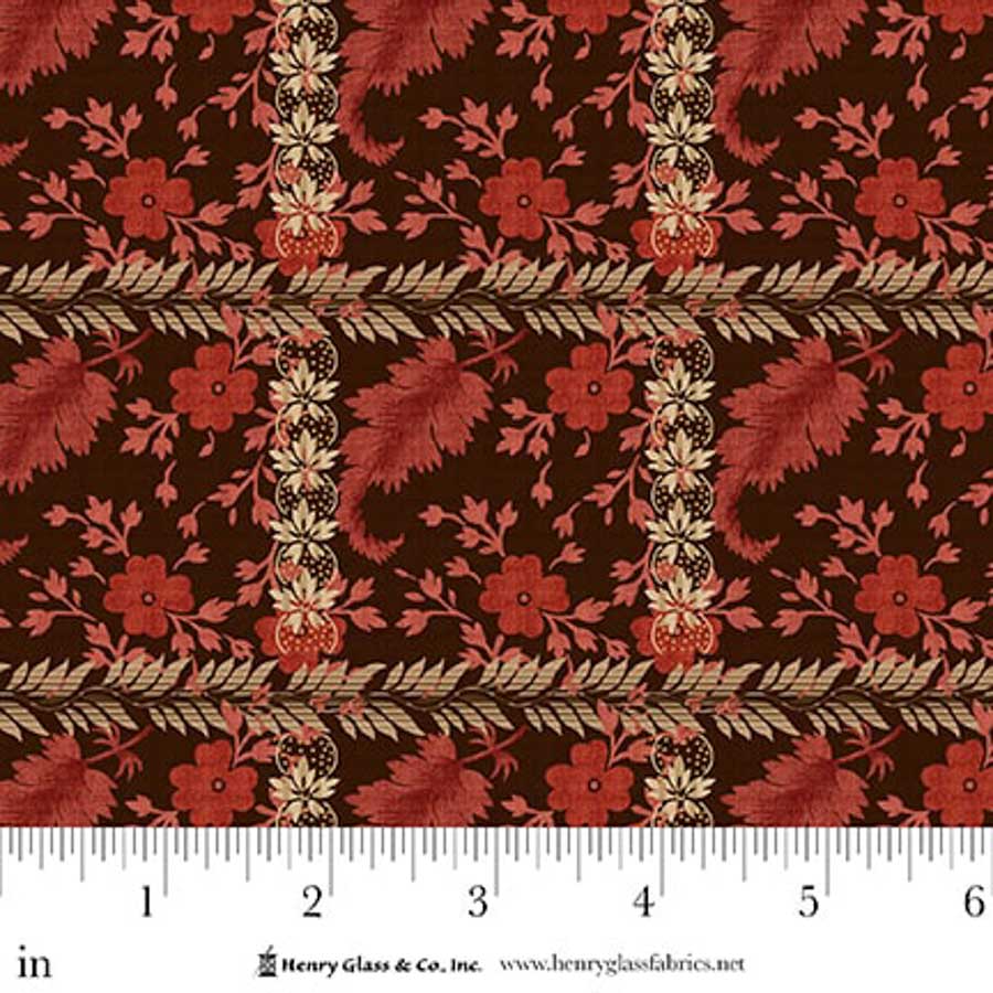 Lost Gardens of Heligan - Floral Plaid in Aubergine