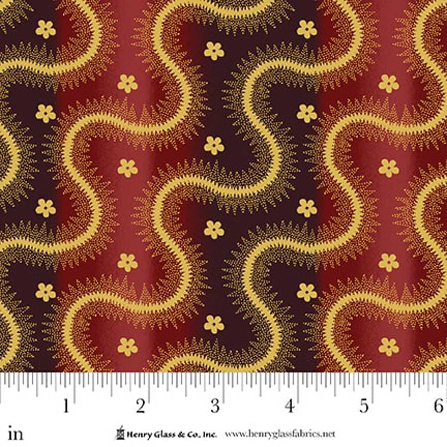 Lost Gardens of Heligan - Serpentine Stripe in Red