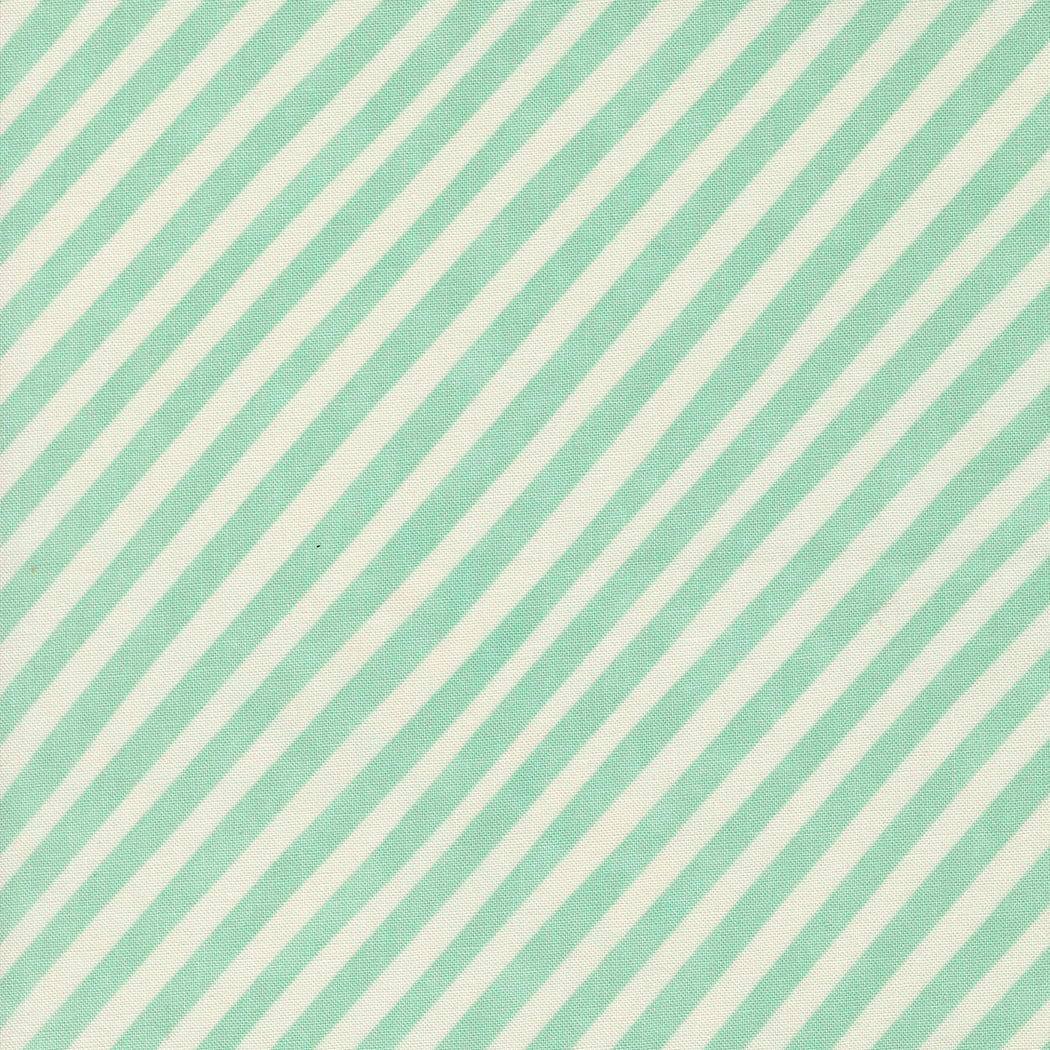 Love Letter - Candy Stripe in Seafoam