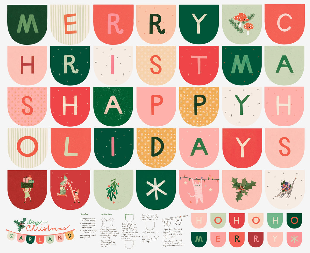 Tiny Christmas - Garland Panel