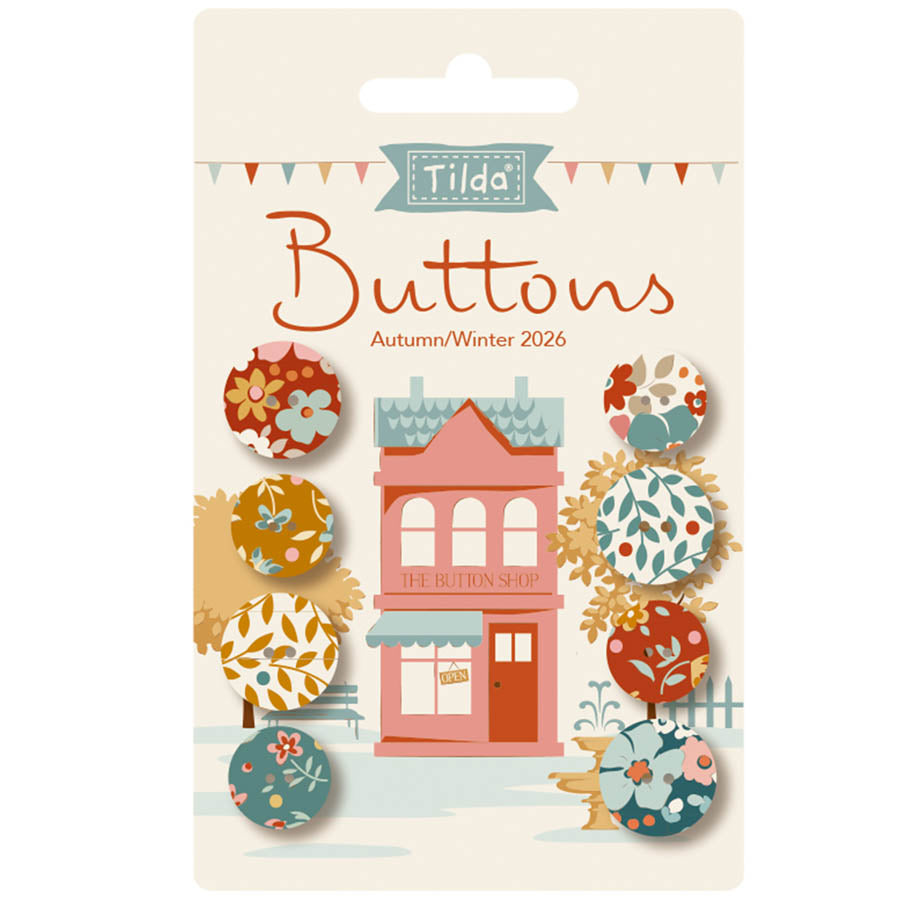 Village Life Autumn Buttons