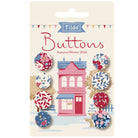 Village Life Winter Buttons
