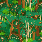Heather Ross Favorites - Climbing Trees in Jade
