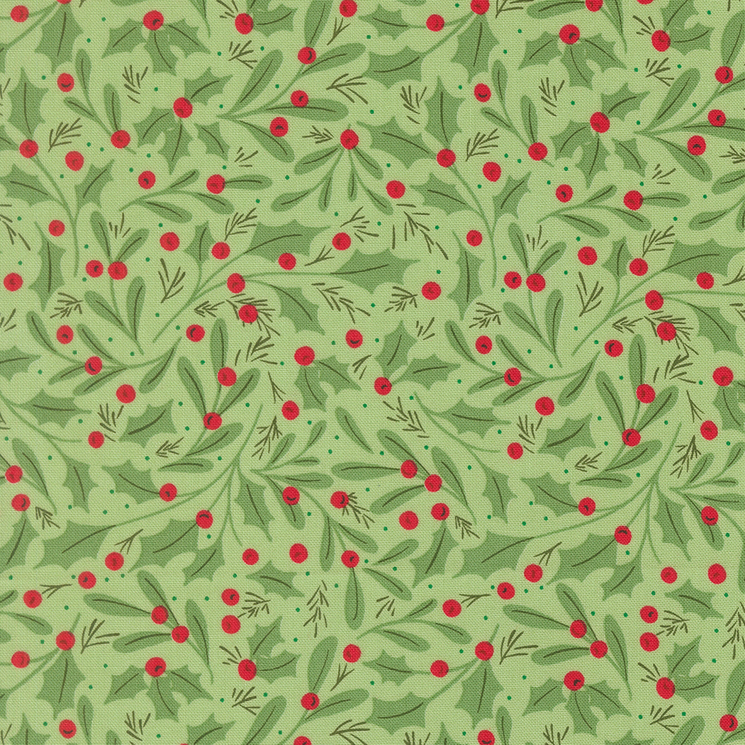 Merrily on High - Winter Berries in Evergreen