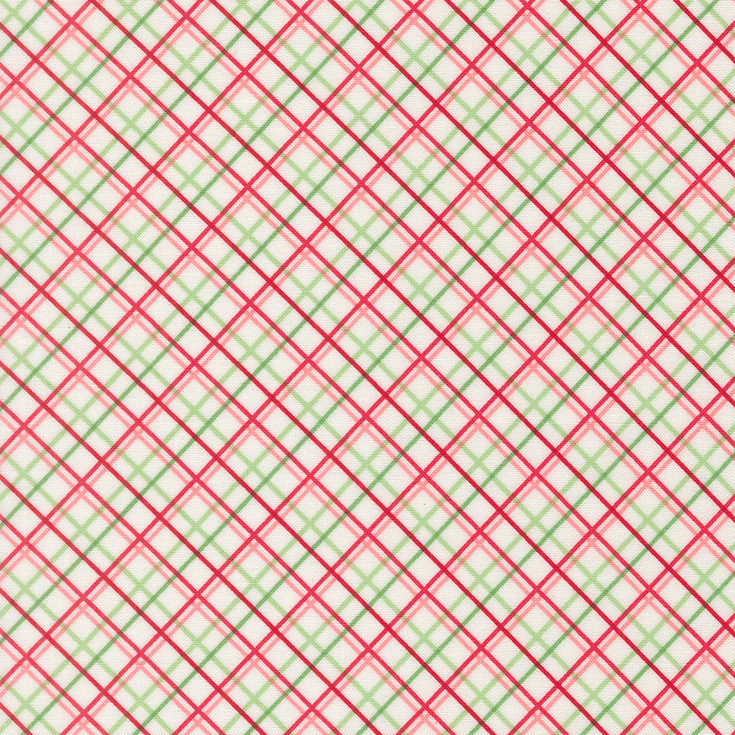 Merrily on High - Pretty Plaid Paper in Snow