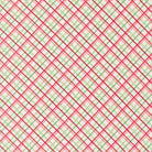 Merrily on High - Pretty Plaid Paper in Snow