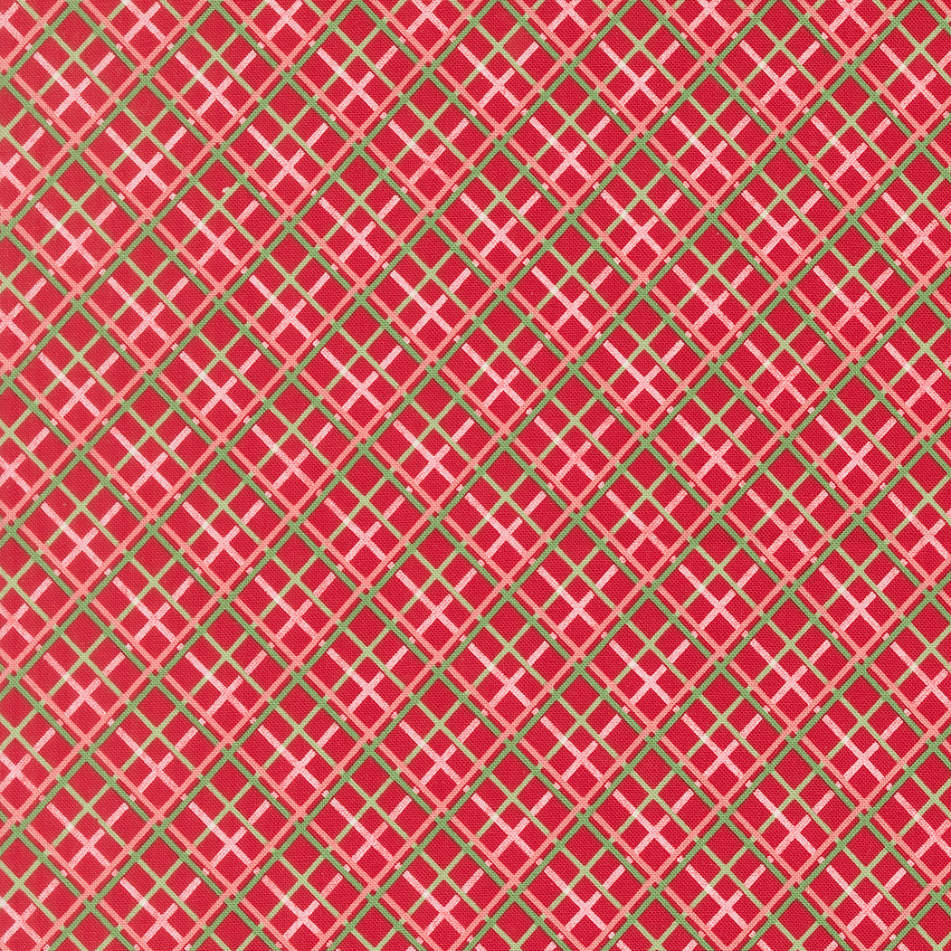 Merrily on High - Pretty Plaid Paper in Christmas Red