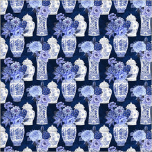 Load image into Gallery viewer, China Blue - Porcelain Bouquets in Delft Blue
