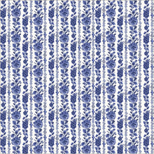 Load image into Gallery viewer, China Blue - Garden Rows in White
