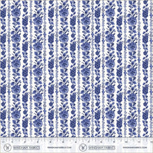Load image into Gallery viewer, China Blue - Garden Rows in White
