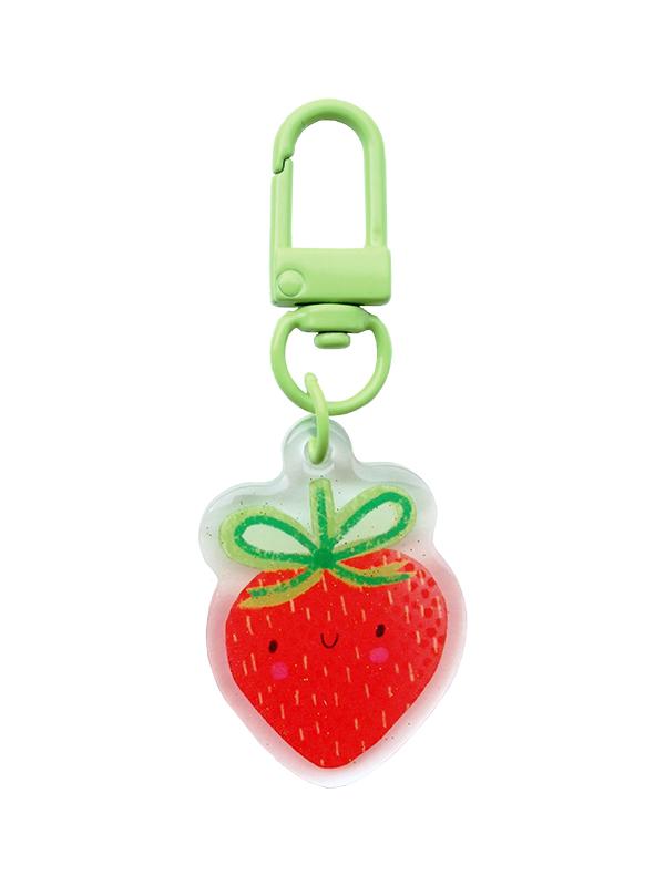 Lizzy House Zipper Charm - Strawberry