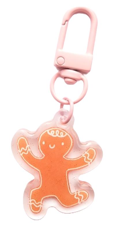 Lizzy House Zipper Charm - Gingerbread Man