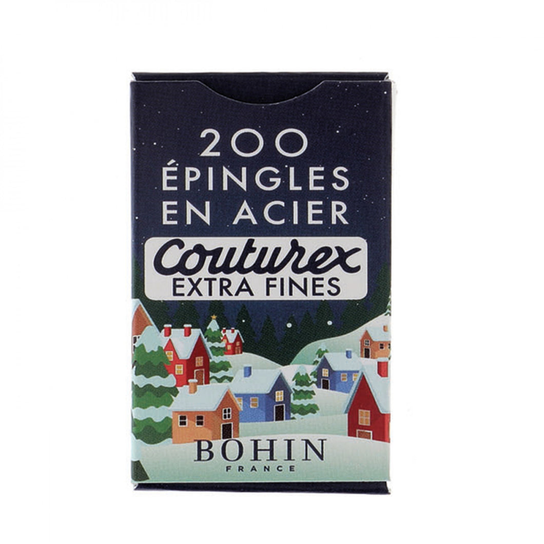 Bohin Extra Fine Pins In a Christmas Box