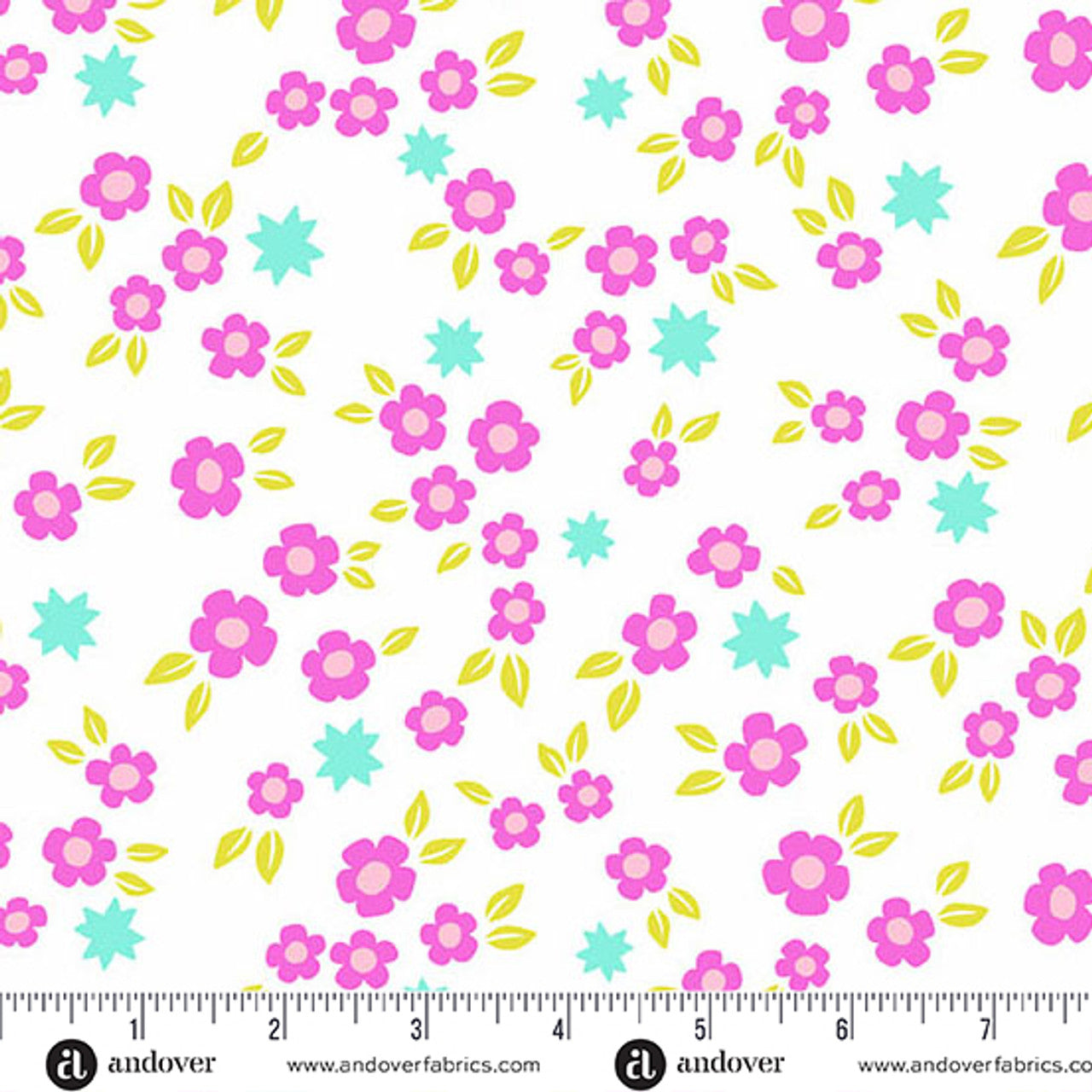 Color Pop Playground - Starry Blooms White