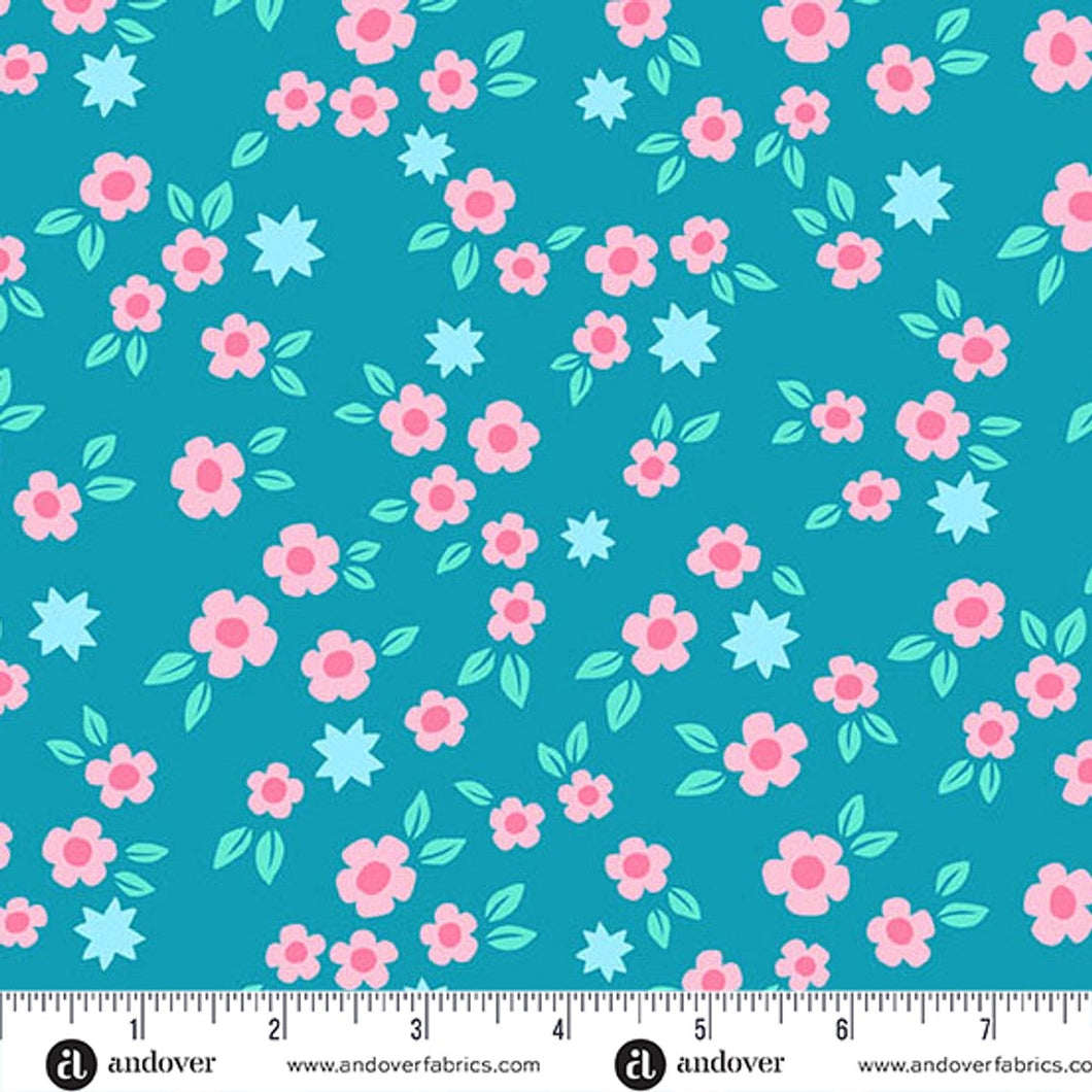 Color Pop Playground - Starry Blooms Slate Blue