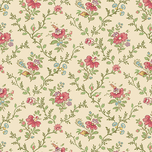 Ayla - Lattice Flowers in Rose