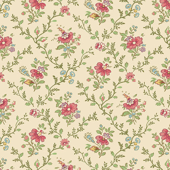 Ayla - Lattice Flowers in Rose