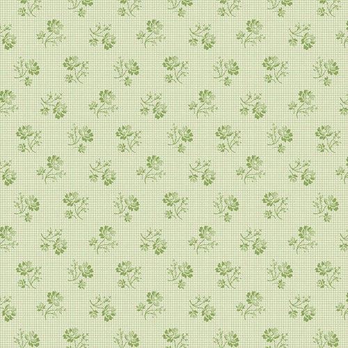 Ayla - Grid Flower in Mint