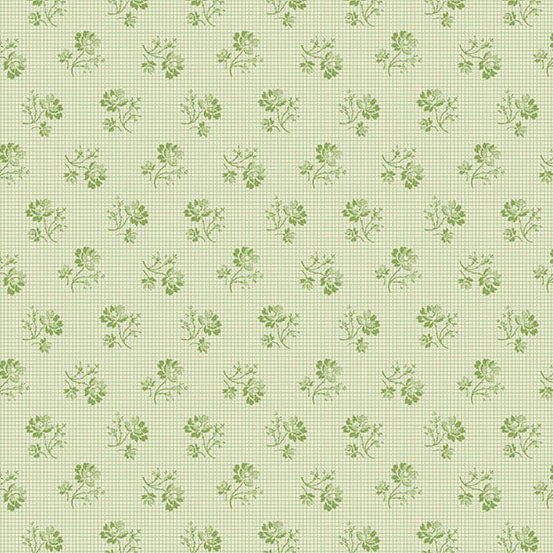 Ayla - Grid Flower in Mint