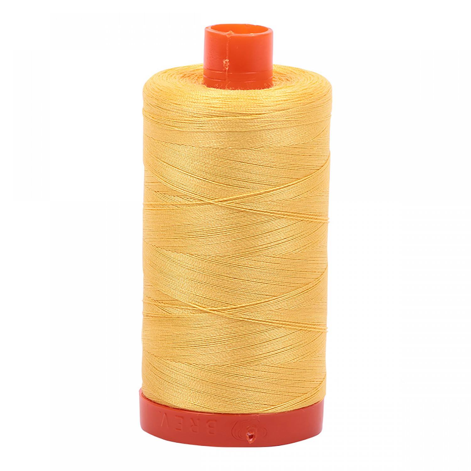 Aurifil Mako Cotton Thread (50Wt, 1422yds) - 1135 Pale Yellow