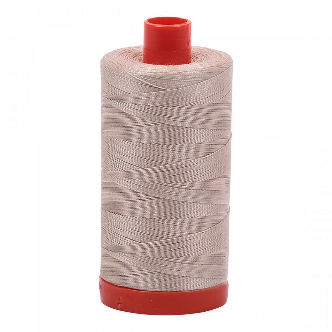 Aurifil Mako Cotton Thread Solid 50wt 1422yds Ermine