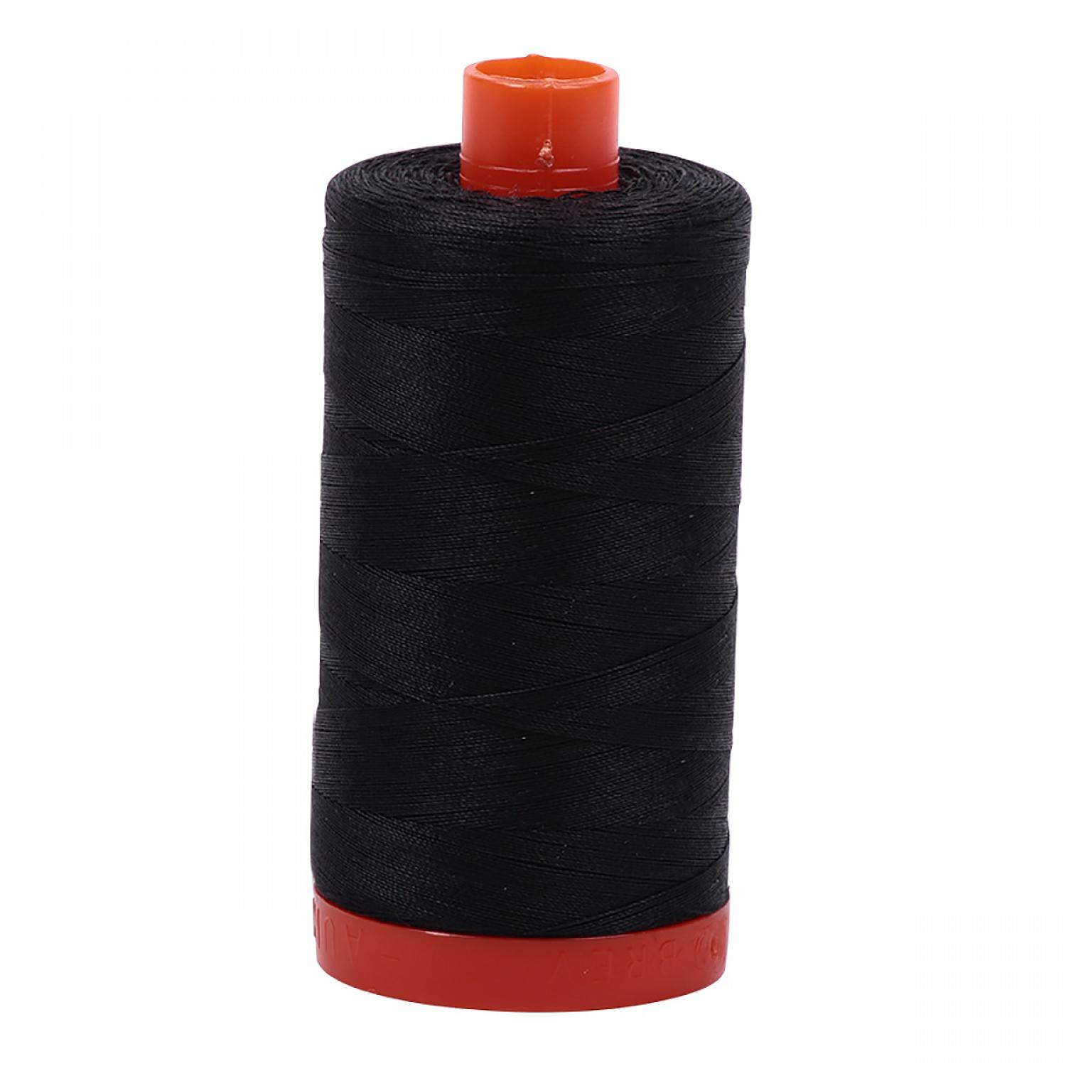 Aurifil Mako Cotton Thread (50Wt, 1422yds) - 4241 Very Dark Grey