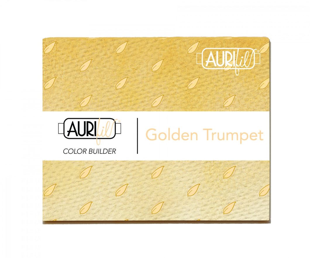 Aurifil Color Builder Flora 50wt 3pc Set Golden Trumpet