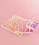 Mini Squares Set of Quilting Rulers in Iridescent