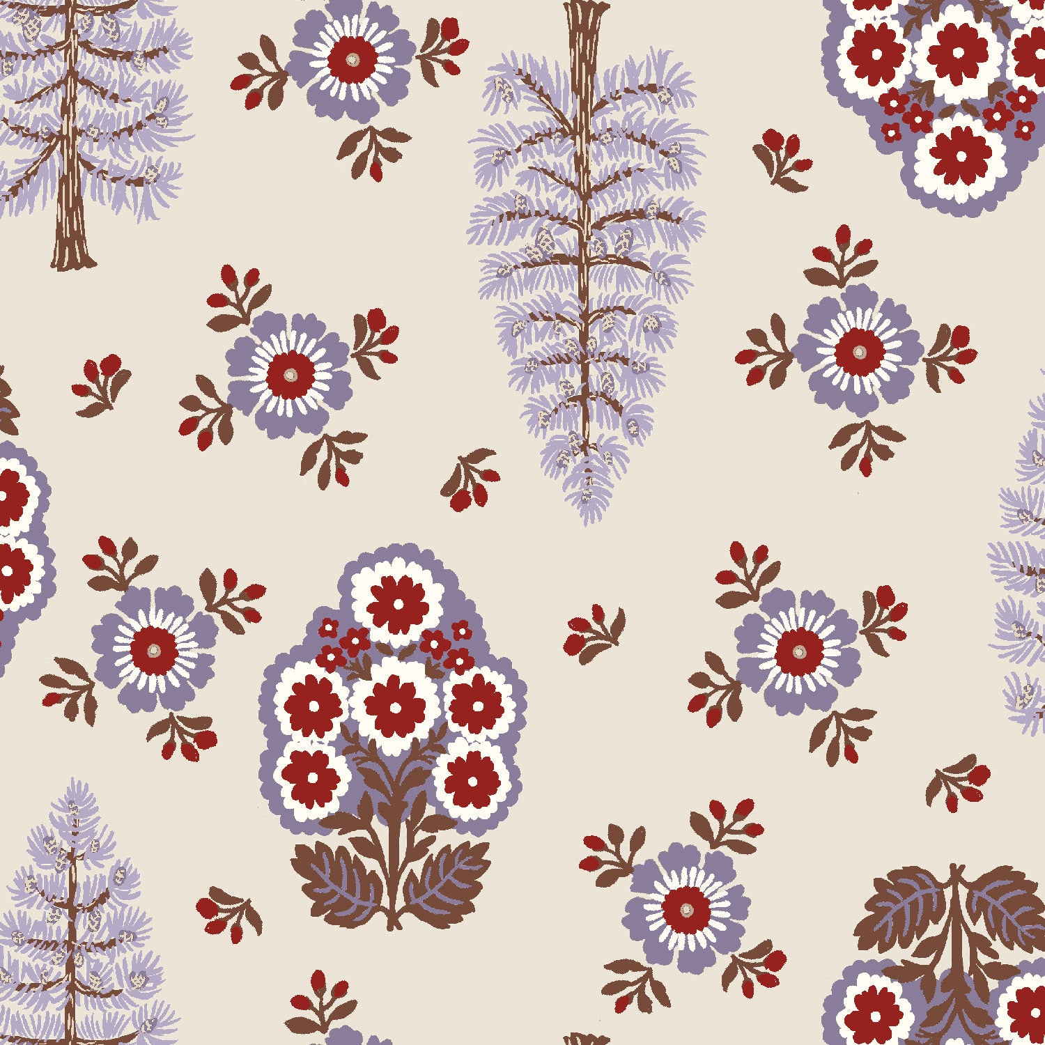 December House - The Edge of the Fir Woods in Midnight Plum