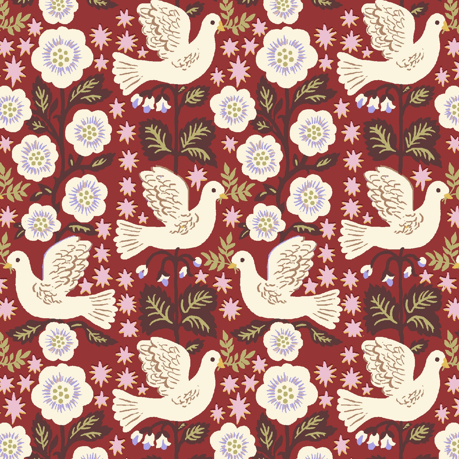 December House - The Doves of Peace in Frosted Apple