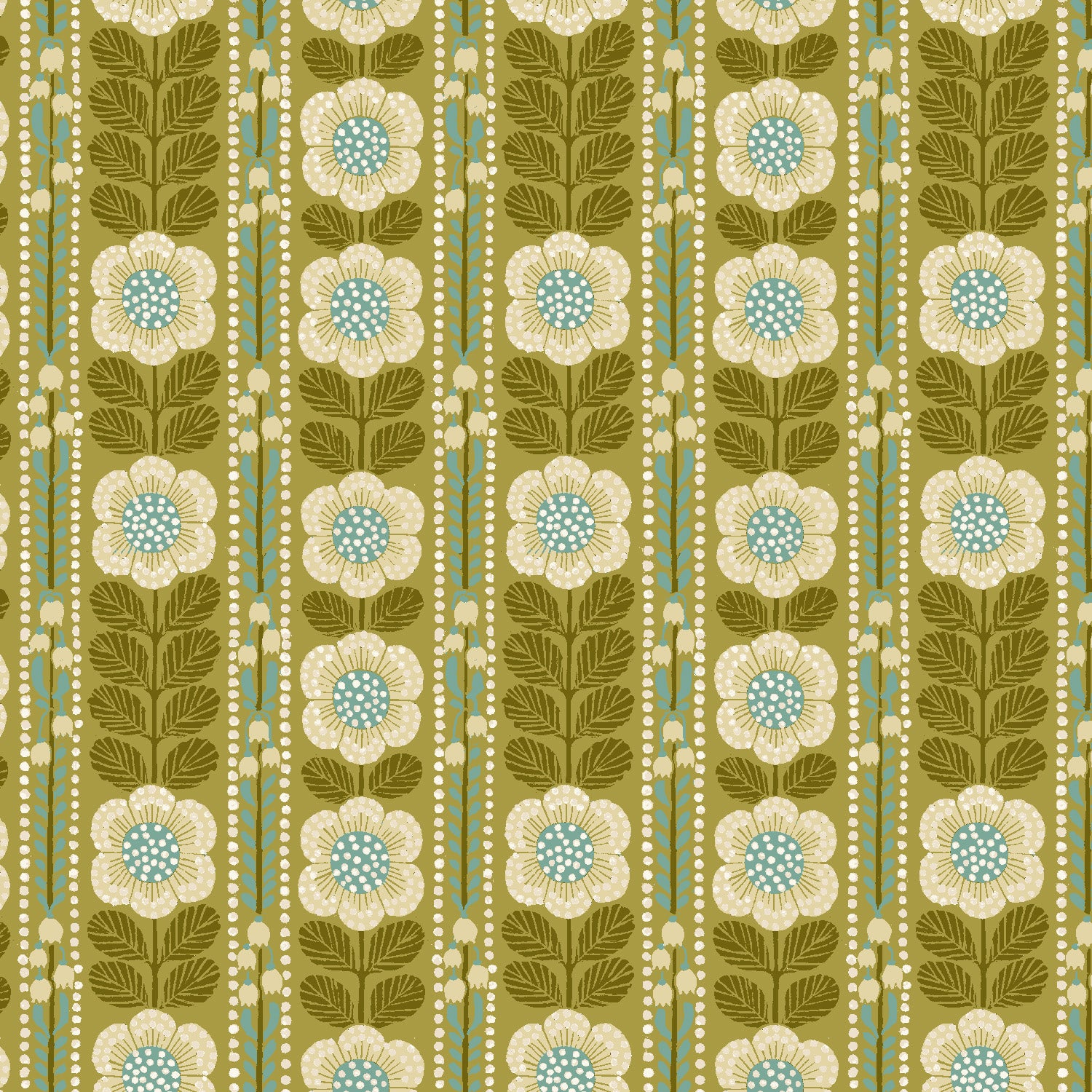 December House - Herbarium Ribbon in Smoked Pistachio